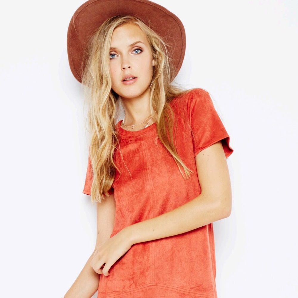 Minkpink suede mini dress